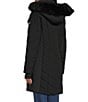 MICHAEL Michael Kors Quilted Faux Fur Stand Collar Removable Hood Zip Front Puffer - Image 5