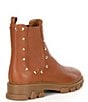 Color:Luggage - Image 2 - MICHAEL Michael Kors Ridley Studded Leather Gore Lug Sole Booties