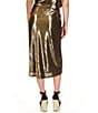 Color:Black/Gold - Image 2 - MICHAEL Michael Kors Sequin A-Line Coordinating Midi Skirt