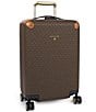 Color:Brown/Acorn - Image 1 - Signature Logo Small Travel Hardcase Trolley Suitcase
