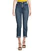 Color:Union Wash - Image 1 - MICHAEL Michael Kors Skinny High Waisted Cropped Selma Jeans