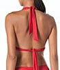 MICHAEL Michael Kors Solid Halter Swim Top & Solid Belted Classic Bikini Swim Bottom - Image 4