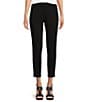 MICHAEL Michael Kors Solid Ponte Knit Pull-On Straight Leg Ankle Pants ...