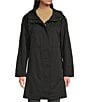 Michael Kors MICHAEL Michael Kors Stand Collar Elastic Waist Water Resistant Anorak Jacket, Color:Black - Image 3