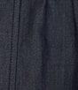 Color:Indigo Rinse - Image 4 - MICHAEL Michael Kors Tencel Twill High Rise Wide Leg Elastic Waist Pull-On Utility Pant