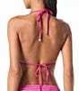 MICHAEL Michael Kors Textured Stripe Multi-Wear String Triangle Swim Top - Image 2