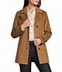 MICHAEL Michael Kors Wool Blend Notch Collar Button Front Car Coat - Image 1