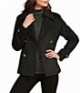 MICHAEL Michael Kors Wool Blend Notch Collar Button Front Double Breasted Peacoat - Image 4