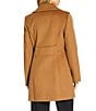 Michael Kors MICHAEL Michael Kors Wool Blend Notch Lapel Button Front Double Breasted Peacoat, Color:Dark Camel - Image 2