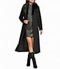 MICHAEL Michael Kors Wool Blend Shawl Collar Removable Faux Fur Trim Button Front Maxi Coat - Image 1