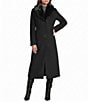 MICHAEL Michael Kors Wool Blend Shawl Collar Removable Faux Fur Trim Button Front Maxi Coat - Image 3
