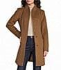 MICHAEL Michael Kors Wool Blend Tulip Collar Button Front Single Breasted Coat - Image 5