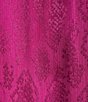 Color:Deep Fuchsia - Image 4 - MICHAEL Michael Kors Woven Crew Neck Short Sleeve Flutter Detail Blouse