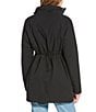 Michael Kors MICHAEL Michael Kors Woven Removable Hooded Stand Collar Water Resistant Zip Front Anorak Jacket, Color:Black - Image 4