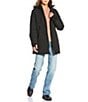 Michael Kors MICHAEL Michael Kors Woven Removable Hooded Stand Collar Water Resistant Zip Front Anorak Jacket, Color:Black - Image 5