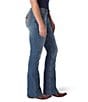Color:Medium Blue - Image 3 - Wrangler® Mid Rise Bootcut Jeans