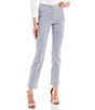 Color:Blue - Image 1 - Mid Rise Pull-On Suiting Pants