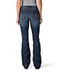Color:Dark Blue - Image 2 - Wrangler® Mid Rise #double;W#double; Stitch Back Pocket Bootcut Jeans