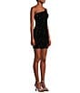 Midnight Doll One Shoulder Sequin Front Slit Bodycon Dress | Dillard's