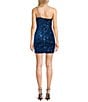 Midnight Doll One Shoulder Sequin Front Slit Bodycon Dress, Color:Sapphire - Image 2