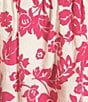 Color:White/Pink - Image 3 - Floral Print Short Sleeve Smocked Back Fit & Flare Mini Dress