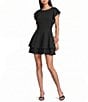 Midnight Doll Flutter Sleeve Double-Hem Fit & Flare Dress - Image 1
