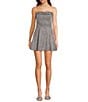 Midnight Doll Glitter Removable Strap A-Line Dress - Image 1
