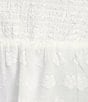 Color:White - Image 3 - Long Sleeve Tiered Chiffon Jacquard Dress