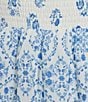 Midnight Doll Mixed Printed Tie Shoulder Smocked Tiered Dress - Image 3