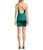 Color:Fern - Image 2 - One Shoulder Rhinestone Back Detail Dress