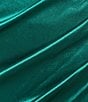Color:Fern - Image 3 - One Shoulder Rhinestone Back Detail Dress