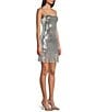 Color:Silver - Image 3 - Sequin Fringe A-Line Dress
