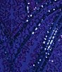 Midnight Doll Patterned Sequin Mesh Long Dress - Image 4