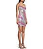 Color:Pink Multi - Image 3 - Sequin Pattern Mini Slip Dress
