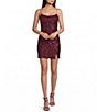 Midnight Doll Sleeveless Sequin-Patterned Side-Slit Dress - Image 1