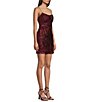 Midnight Doll Sleeveless Sequin-Patterned Side-Slit Dress - Image 3