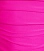 Color:Hot Pink - Image 5 - Slinky Knit Square Neck Mini Dress