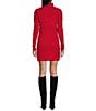 Midnight Doll Turtleneck Long Sleeve Cable Knit Sweater Dress - Image 2