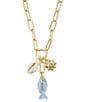 Mignonne Gavigan Alexi Shell Charm Short Pendant Necklace, Color:Gold - Image 1