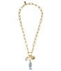 Mignonne Gavigan Alexi Shell Charm Short Pendant Necklace, Color:Gold - Image 2