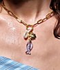 Mignonne Gavigan Alexi Shell Charm Short Pendant Necklace, Color:Gold - Image 3