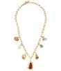 Mignonne Gavigan Arlet Statement Charm Necklace, Color:Gold/Multi - Image 2