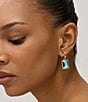 Mignonne Gavigan Collins Mismatch Drop Earrings, Color:Green/Blue - Image 3