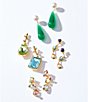 Mignonne Gavigan Collins Mismatch Drop Earrings, Color:Green/Blue - Image 5