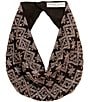 Color:Black - Image 1 - Dakota Beaded Statement Scarf Necklace