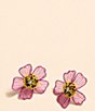 Color:Magenta - Image 2 - Dolores Floral Stud Earrings