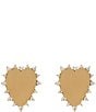 Color:Gold - Image 1 - Everlasting Love Crystal Statement Stud Earrings