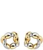 Mignonne Gavigan Hailey Twisted Open Stud Earrings, Color:Two Tone - Image 1