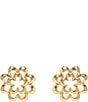 Color:Gold - Image 1 - Idriss Stud Earrings