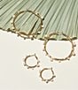 Color:Gold - Image 4 - Isla Freshwater Pearl Mini Hoop Earrings